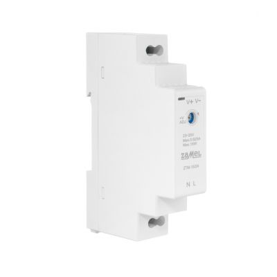 Zasilacz impulsowy montowany na szynie TH-35 (DIN) 15W 24V DC TYP: ZTM-15/24 ZAMEL (EXT10000280-WUN)